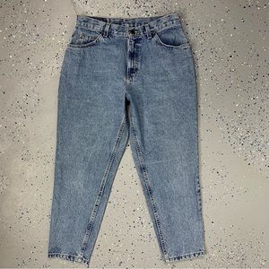 Vintage 80s Gitano Stonewash Blue Jeans High Waist Tapered Leg 12 Petite 31"x28"